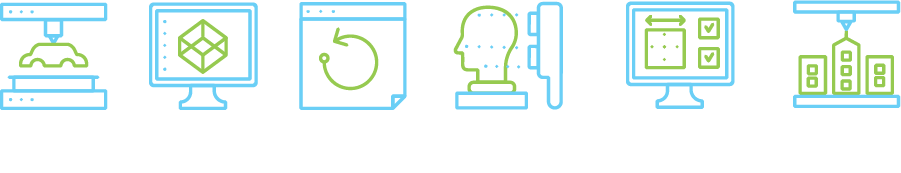 Aditivna proizvodnja, Kreiranje 3D modela, Obrnuti inženjering, 3D skeniranje i mjerenja, Popravka i prevođenje 3D podataka, Izrada modela